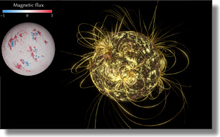 Reconstructed Sun’s coronal magnetic field from observational data
